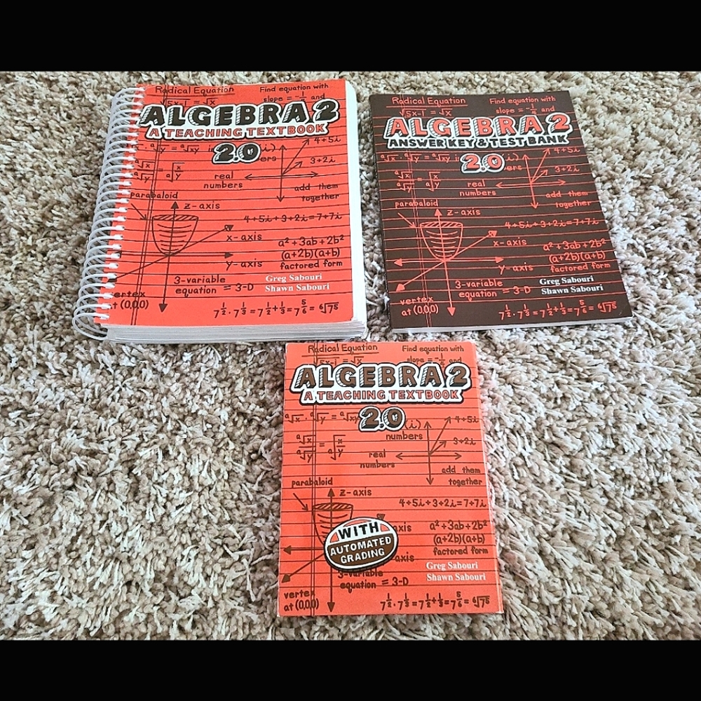Teaching Textbooks Algebra 2 Self Grading 2.0 Complete Set Curriculum